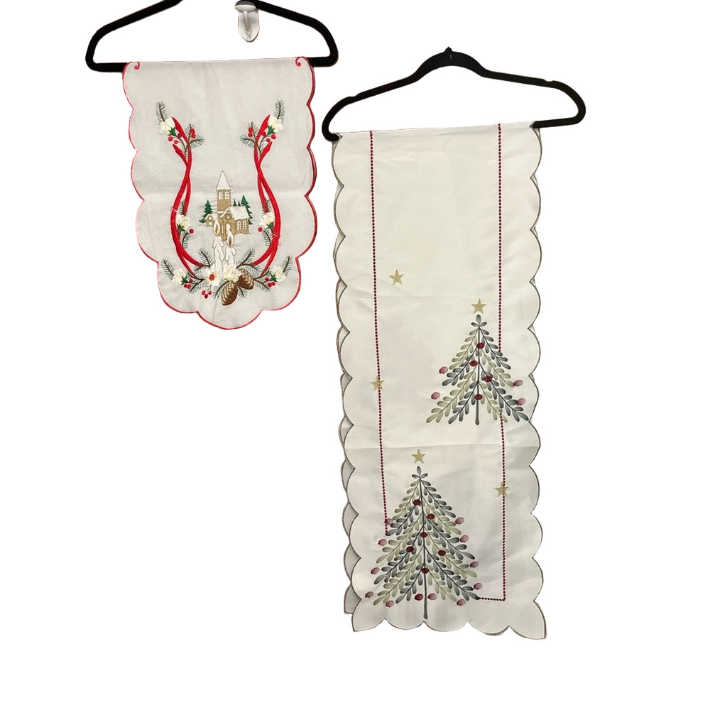 Holiday Embroidered Table Runners